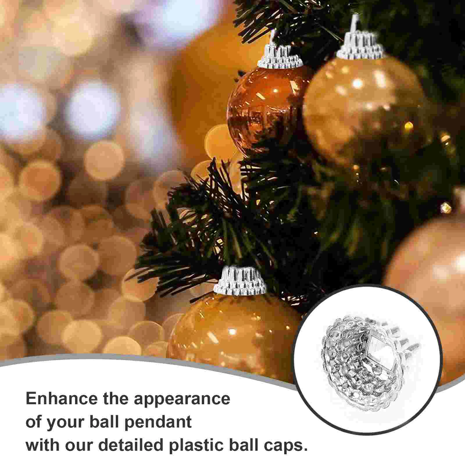 Christmas Ball Parts DIY Pendant Covers Fall Decor Tree Creative Balls Accessory Plastic Fitting Ornaments Decoration