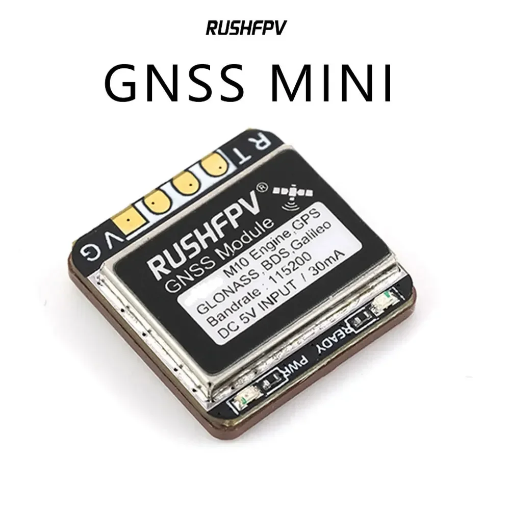 RUSHFPV GNSS MINI M10 UBX NMEA 듀얼 프로토콜 GPS 모듈 RC 비행기 FPV 장거리용 내장 세라믹 안테나