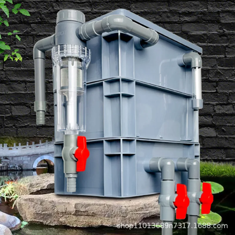 

Fish toilet fish stool collection sedimentation warehouse fish tank upper filter siphon filter system stainless steel mesh filte