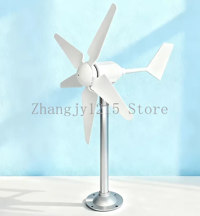 New 5-leaf micro wind turbine model, three-phase permanent magnet brushless, science and education experimental windmill