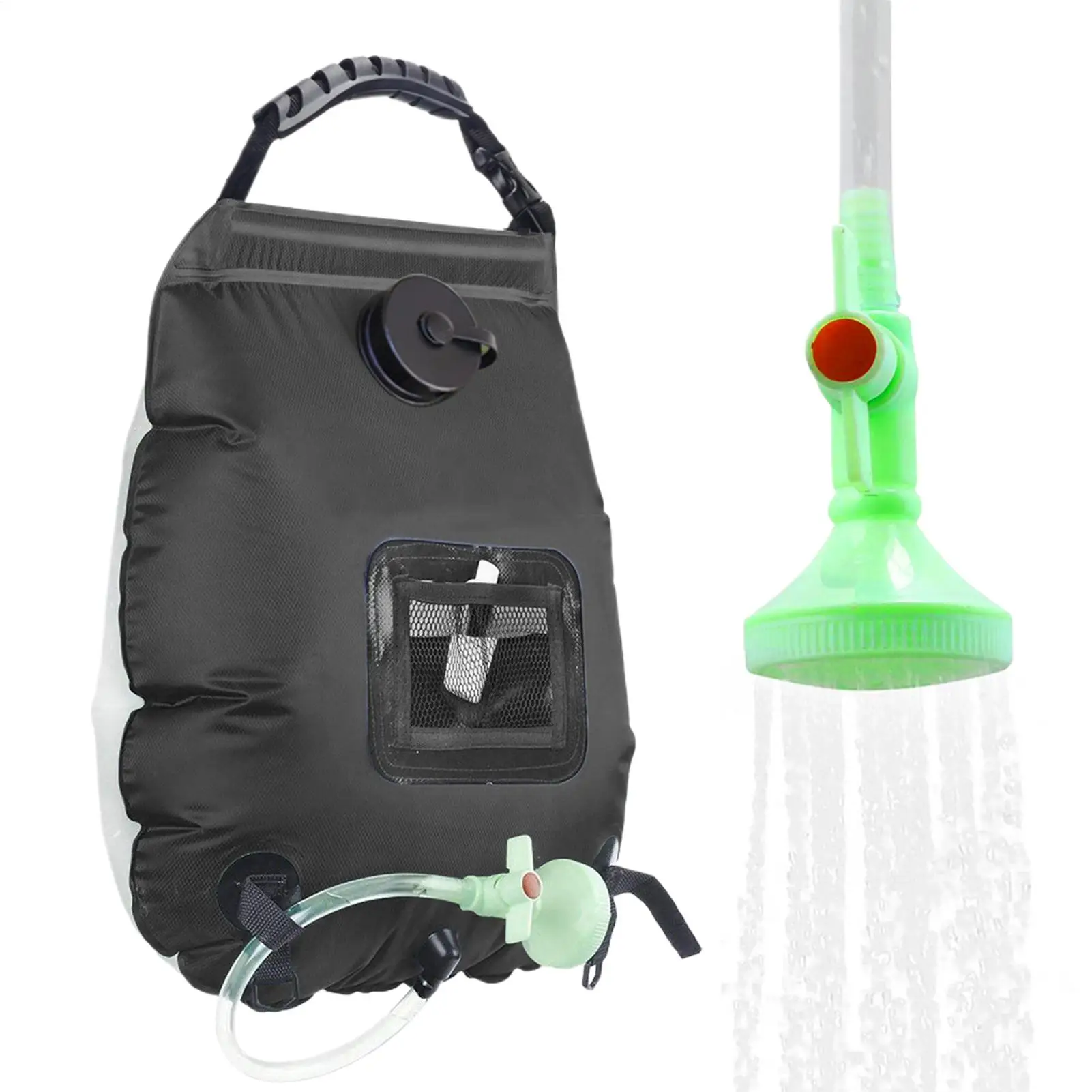 Portable Outdoor Shower 5 Gallon/20L Solar Removable Bath Pouch With Shower Head And Hose Camp Shower Bag For Outdoor Beach