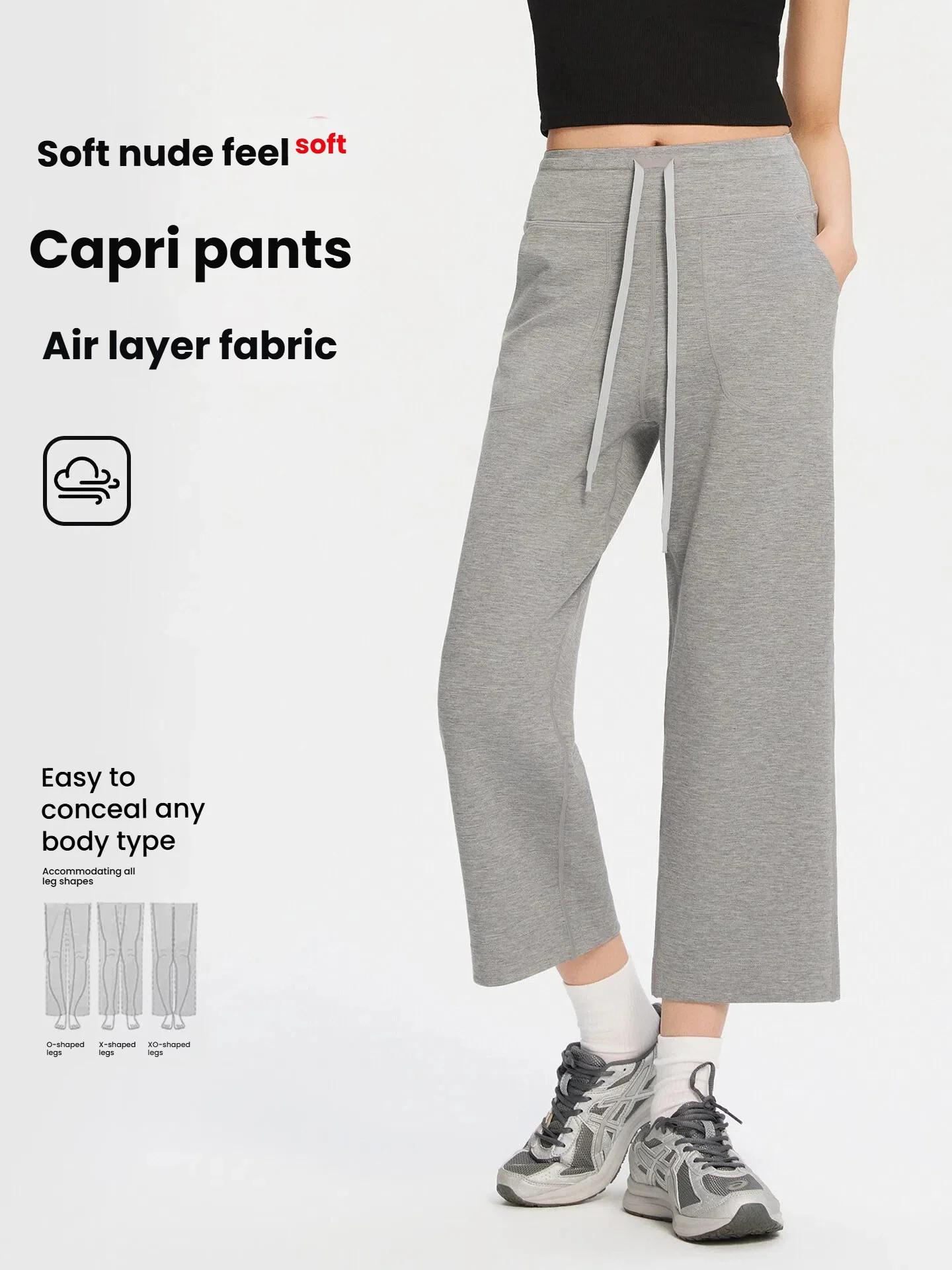 Women Spring Summer Modal Cool Feeling Yoga Pants High Waist Draped Wide Leg Straight Casual Sports women's pants and Trousers