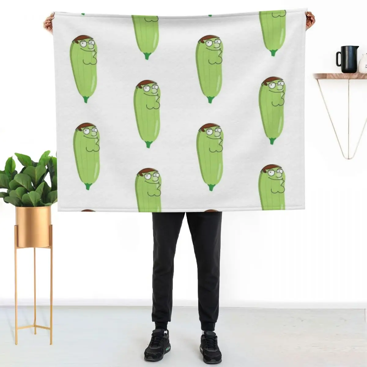Peter Zucchini Throw Blanket For Decorative Sofa warm winter Bed blankets and throws Hairy Luxury Blankets