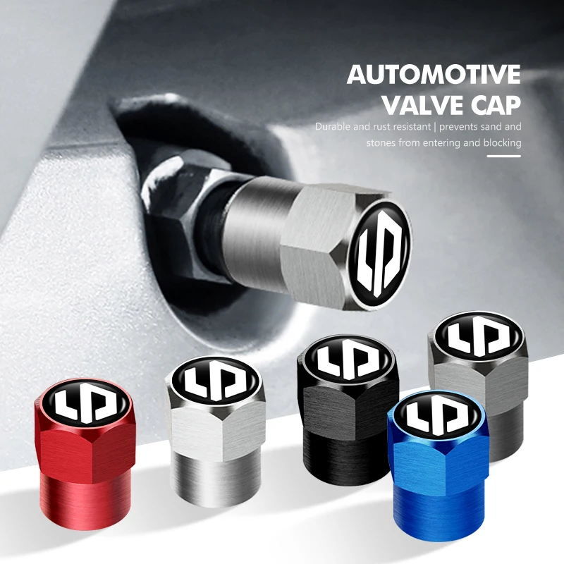 4Pcs Car Styling Aluminium Alloy Wheel Tire Valve Cover Caps For Leapmotor T03 S01 C11 C01 C10 C16 2024 2025