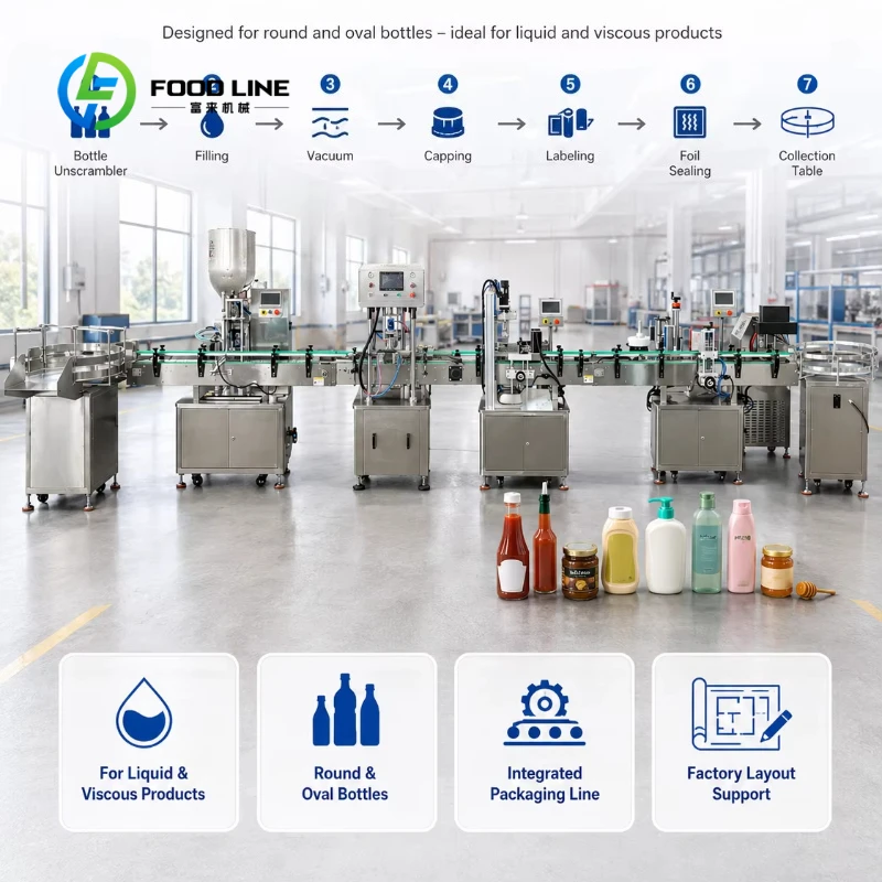 Customized Full Automatic Filling Capping Labeling Production Line Liquid Paste Granule Filling Machine for Beverage Honey