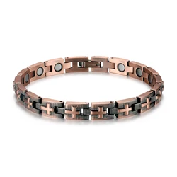 WelMag Copper Full Magnetic Bracelets For Women & Men Energy Relief Bangles Fashion Health Jewelry Father Monther Gifts