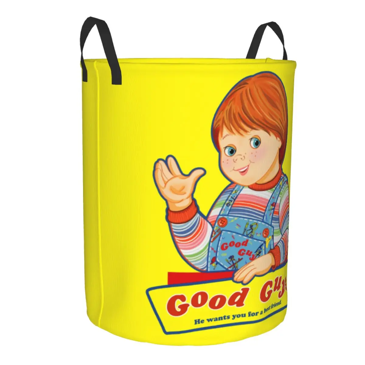 Child's Play Good Guys Laundry Hamper Large Clothes Storage Basket Chucky Toys Bin Organizer for Nursery