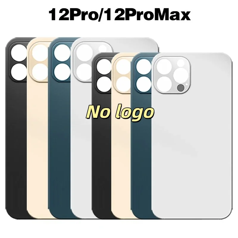 Back Glass For IPhone 12 Pro-12 Pro Max Back Cover Glass Fast Replacement Housing Battery Cover Big Hole Rear Glass with glue