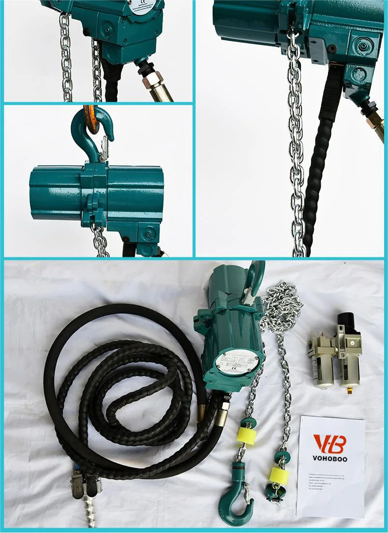 

0.5t 1t 2t 3t взрывозащищенный подъемник с одной цепью пневматический пневматический подъемник для продажи