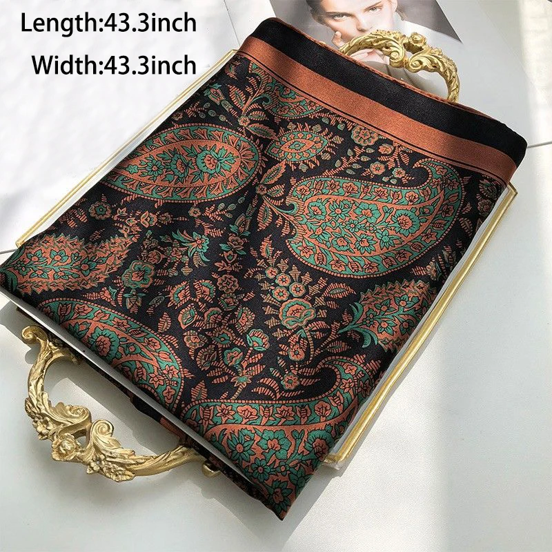Paisley Print Square Scarf Vin - đánh giá và giá Vintage Fashion Patterns