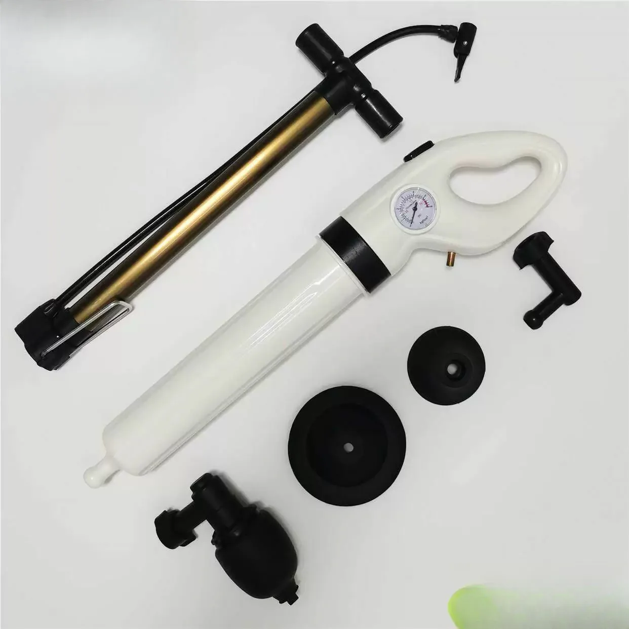 

High Pressure Manual Toilet Drain Cleaner Air Pump Household Bathroom Pipe Clogging Solution Powerful Bursting Capability
