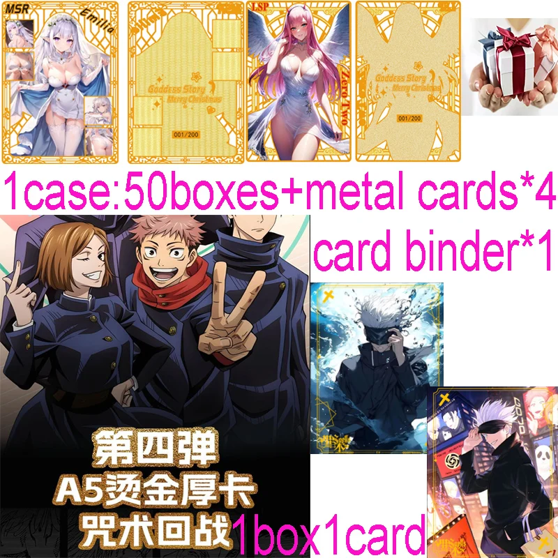 

Wholesale Case Jujutsu Kaisen Cards Crystal Brick JJK Booster Box Gojo Satoru Nanami Sukuna Hobby Chrismas Gift