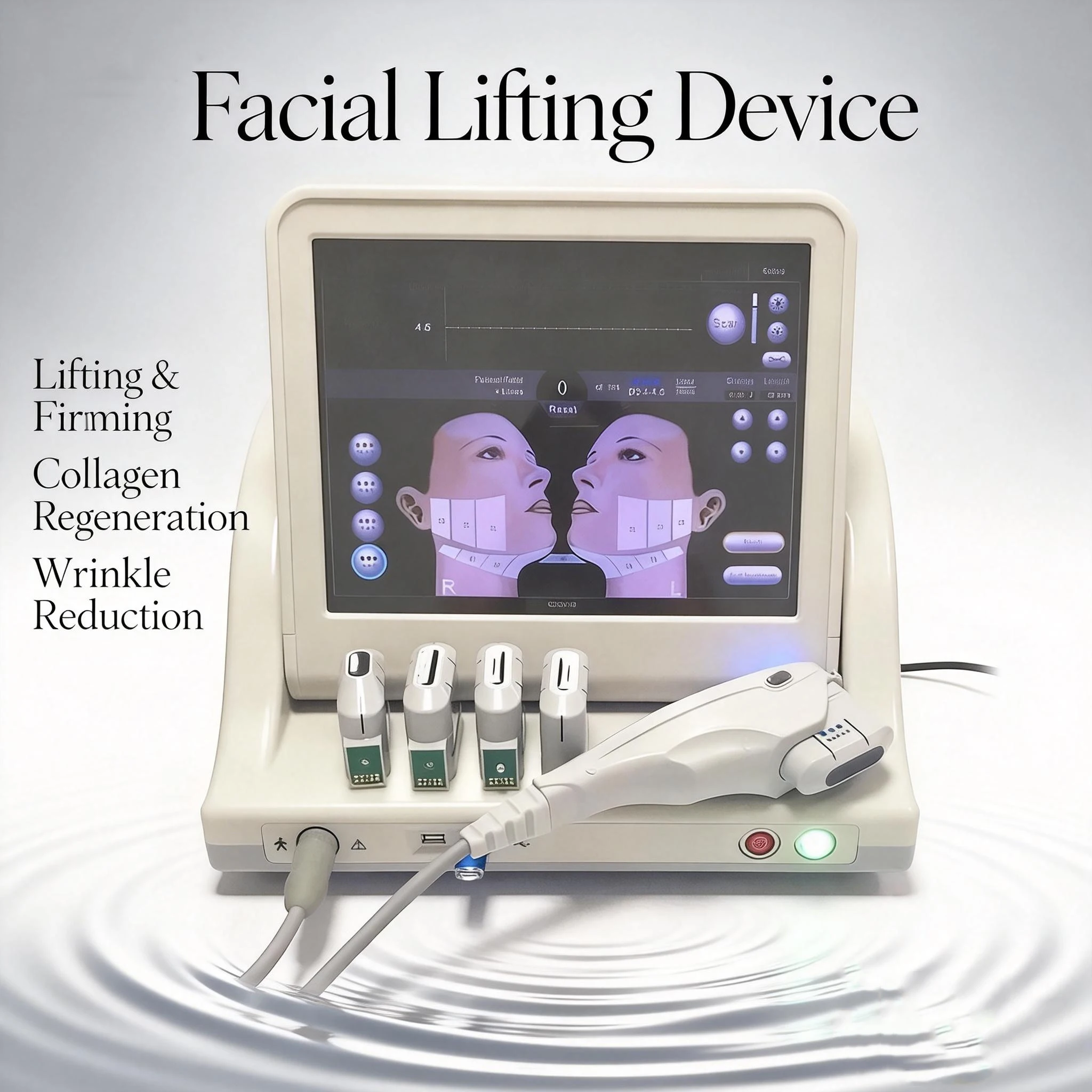 

Устройство для лифтинга лица, укрепления, осветления морщин и салонов красоты.