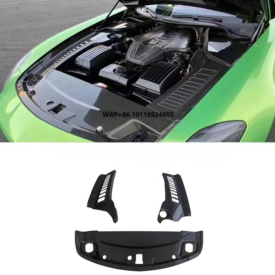 

Carbon Fiber Font Engine Cover for SLS Class R179 Engine Compartment Interior Cover Side Plate Bodykit