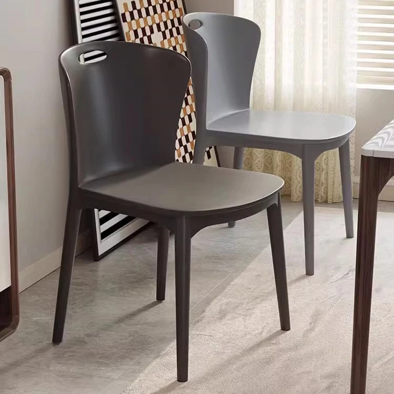 

Modern Plastic Dining Chair Nordic Banquet Restaurant Backrest Dining Chair Relax Bedroom Kitchen Home Furniture Sillas FYDC