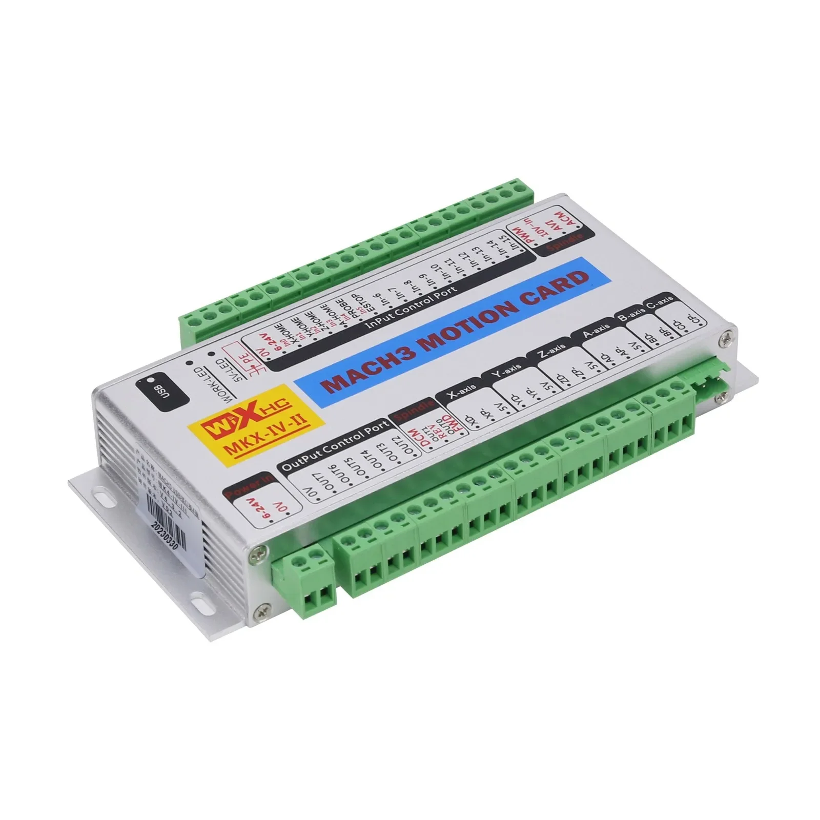 Cross-border MK4-IV Mach3 Motion Card 4-sAxis USB Motion Controller 2MHz CNC Breakout Board For Window 7 & 10