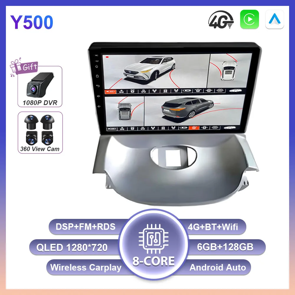 Android 16 Carplay Auto voor Peugeot 206 2004 - 2008 voor Citroen C2 2006 - 2013 Multimedia autoradio speler GEEN 2Din WIFI Stereo