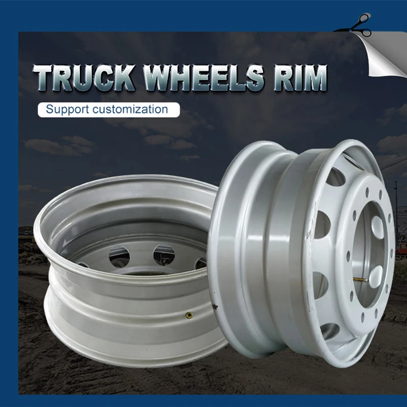 Wysokiej jakości 22.5 bezdętka aluminiowa koła ciężarowe obręcz 8.25x22.5 9.00x22.5 11.75x22.5 dla opona do samochodu ciężarowego