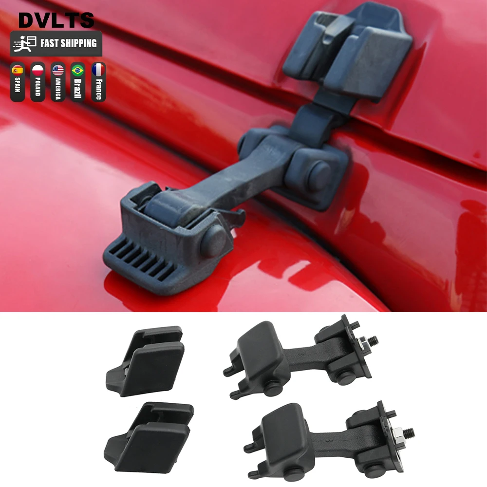 Черная Пара Защелок Отсека Двигателя, Крышка Открывания Капота Для Jeep Wrangler TJ 1997-2006