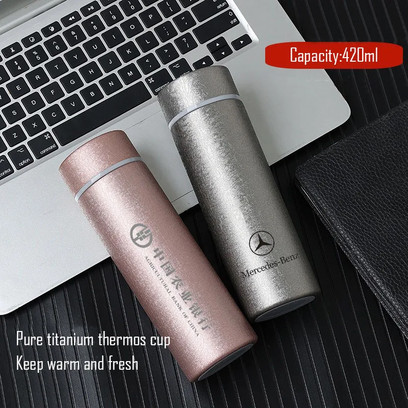 

420ML Pure Titanium Inner Thermos Cup,Vacuum,Heat And Cold,Antibacterial And Fresh-keeping,Sealed And Leak-proof,Healty Bottle