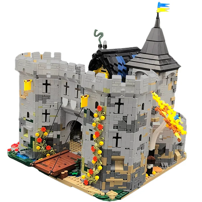 

MOC Blackhawk Castle Creative Building Blocks Assembly Model House Brick Toy Combination Scene Ornament Holiday Gift