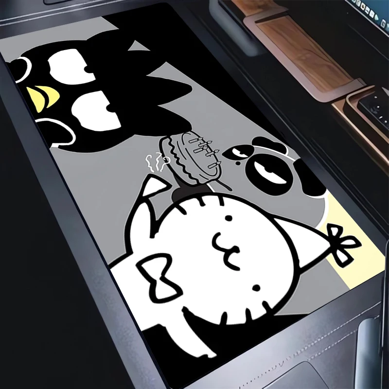 Mouse Pad Anime Gamer Accessories Computer Desk Mat Bad B-badtz M-maru Lockedge Keyboard Pad Oversized Extended Gaming Mousepad