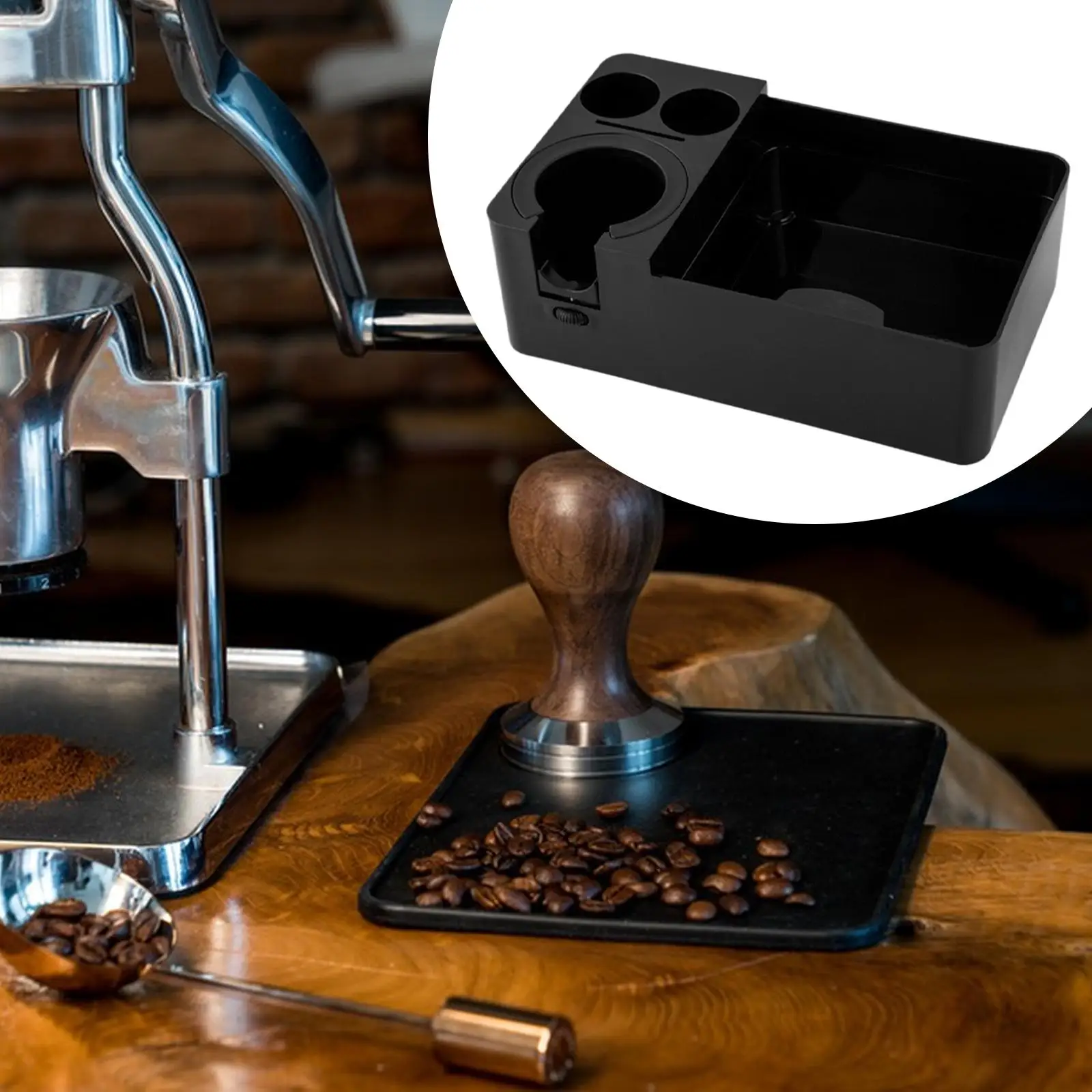 

Espresso Tamping Station Removable Knock Box for Espresso Tools Kitchen