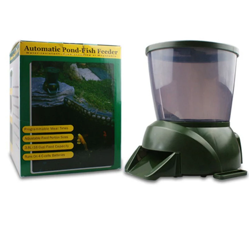 Automatic Fish Feeder Aquarium Fish Tank Feeder Lcd Display Timing Quantitative Fish Pond Feeder