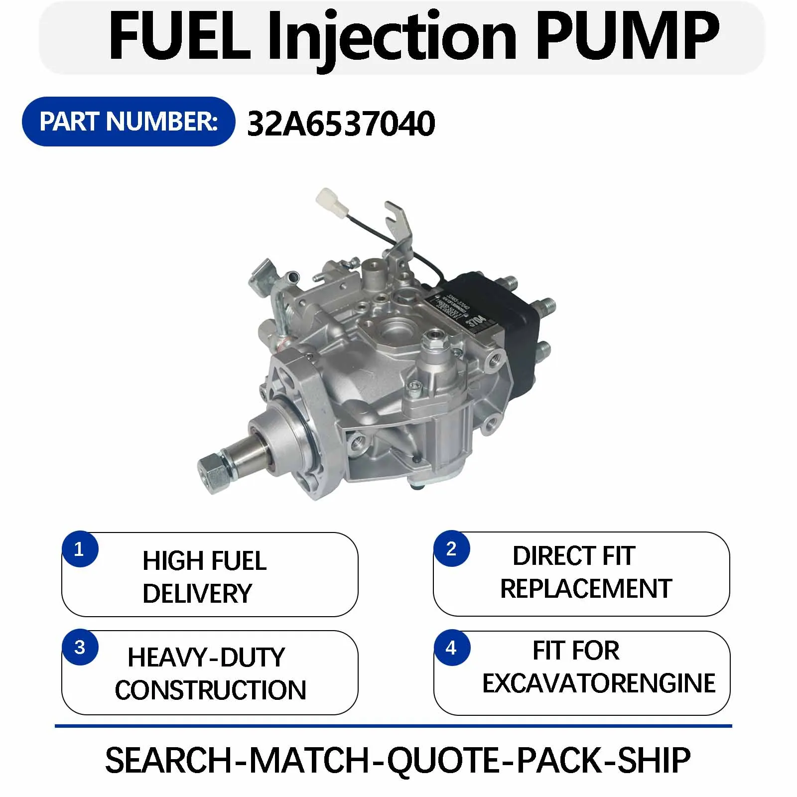 32A65-37040 196000-5030 32A6537040 Fuel Injection Pump For 908 908H 3044C 287C 277C 287B 262B 252B 297C 272C 262C 248B 246B