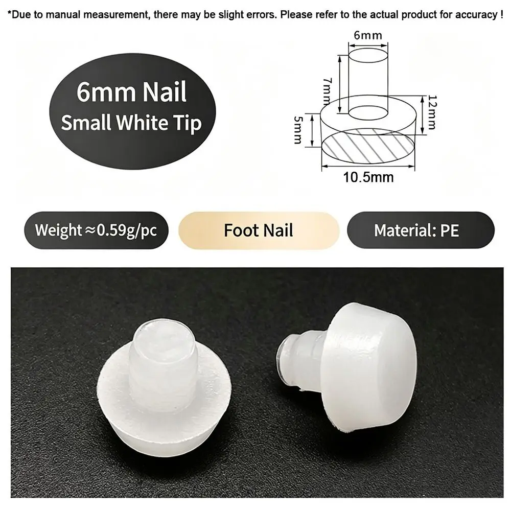 50Pcs M5/M5.8/M6 Glass Top Table Furniture Embedded Bumper with Stem Black/Transparent Rubber Grippers Table Spacers