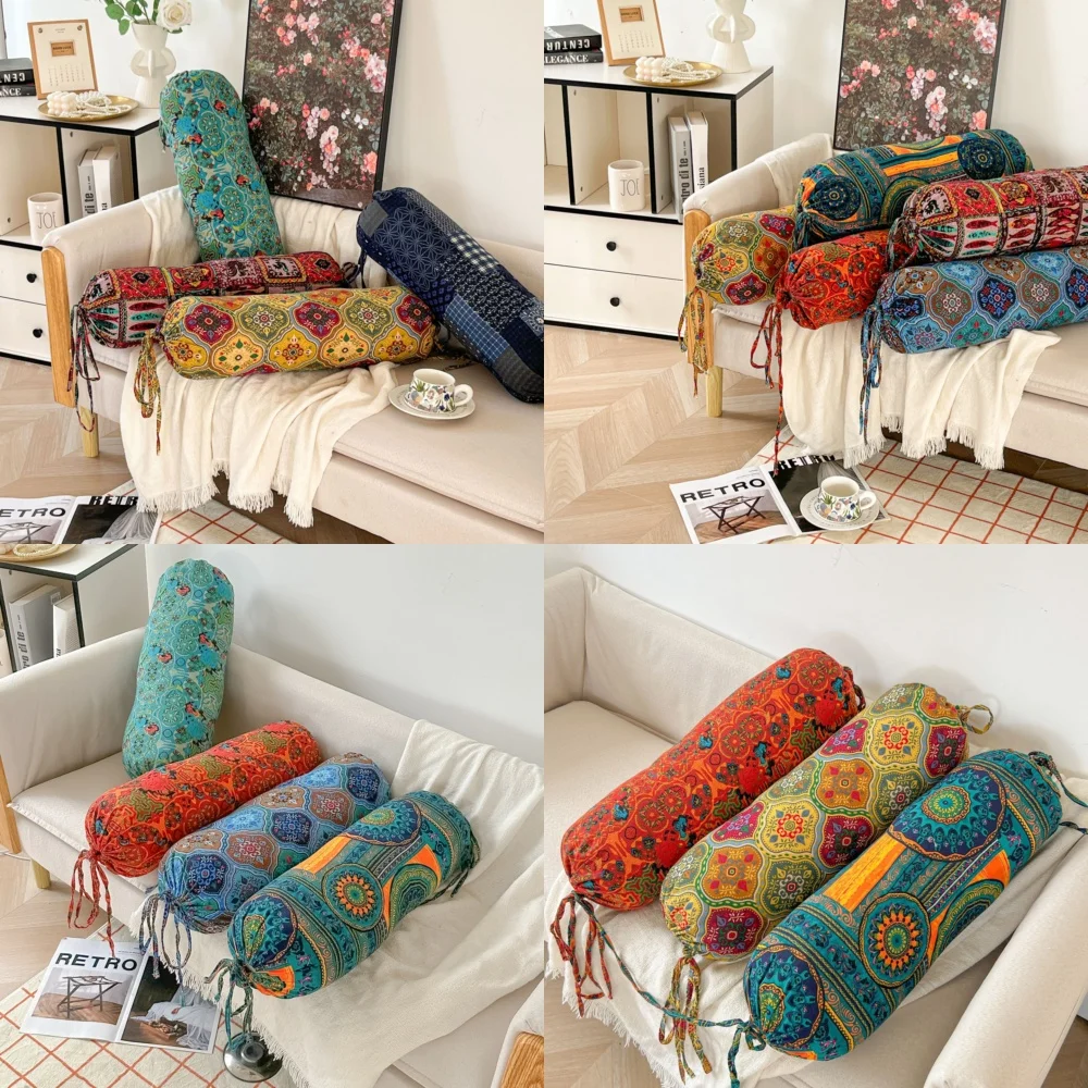 

Bohemian Candy Stripe Pet Pillow for Dogs Cats for Sofa Bed Living Room Decor Cushion Retro French Style Home Decor Accessory