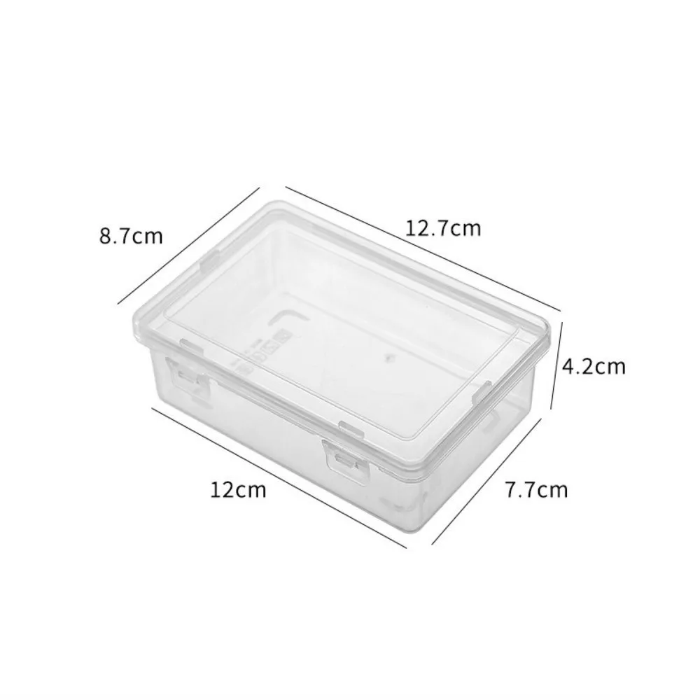 Large Capacity Transparent Plastic Box Dustproof Multifunctional Cable Miscellaneous Items Organizer with Lid