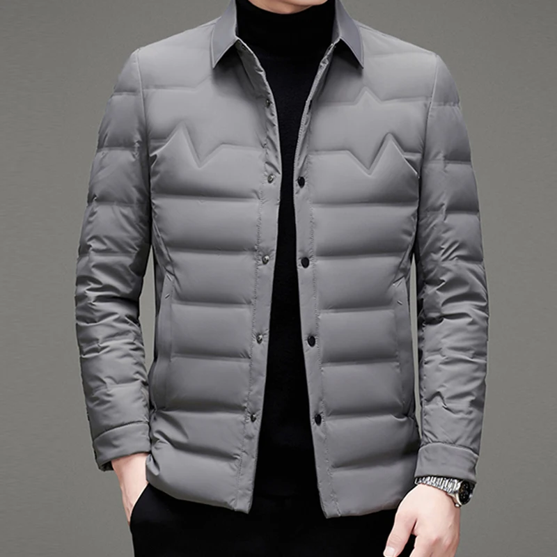 Abrigo de plumón de pato blanco para hombre, chaquetas cálidas a la moda, chaqueta gruesa de talla M-4XL, novedad de invierno 2023