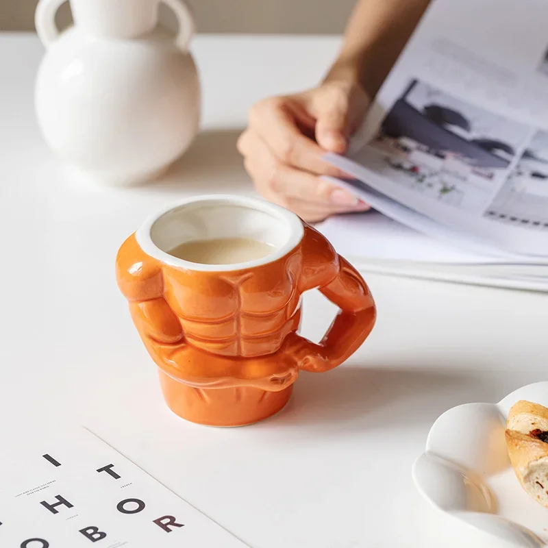 

Подарок на День святого Валентина для парня, кружка Muscle Man, необычная кружка маршрута, подарок для подруги, розыгрыш на день рождения