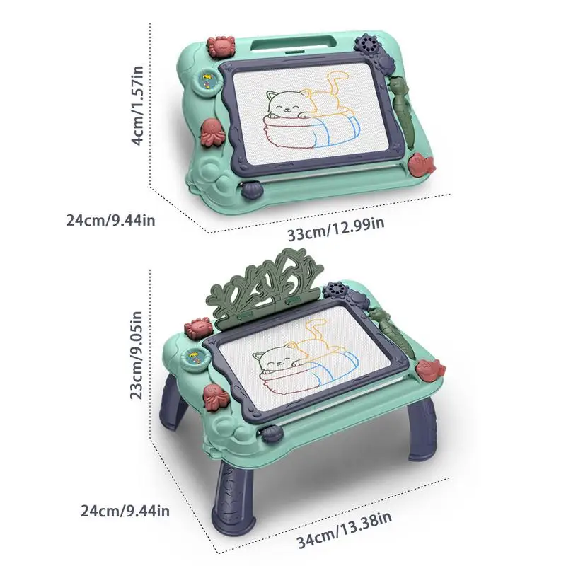 لوحة رسم مغناطيسية للأطفال قابلة للمسح لوحة خربش مغناطيسية للأطفال ألعاب تعليمية لكتابة الرسومات لوحة خربش مغناطيسية مع