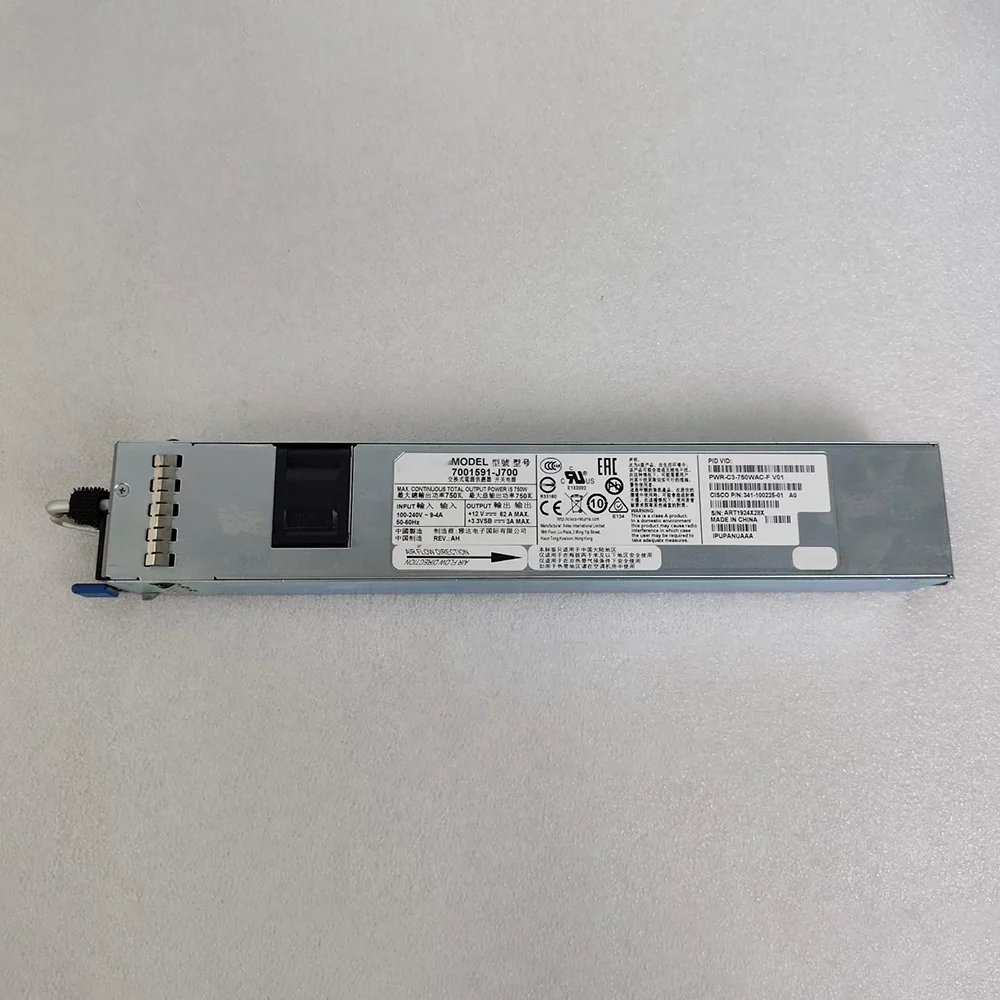 Power Supply 341-100225-01 750W PWR-C3-750WAC-F