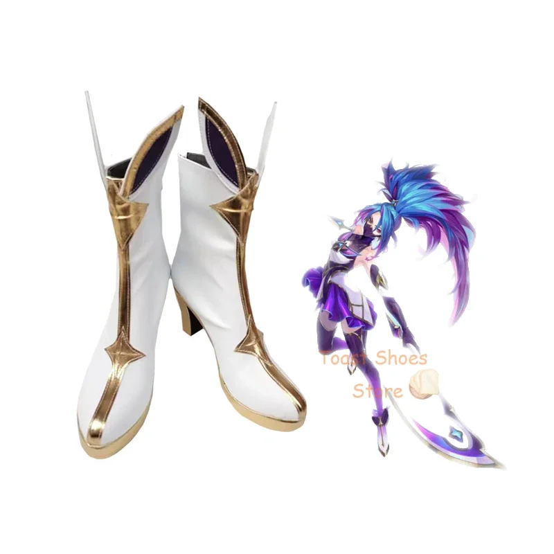 

Game League of Legends Akali Cosplay High-heeled Shoes Comic Game for Con Halloween Party Cosplay Costume Prop Sexy Shoes