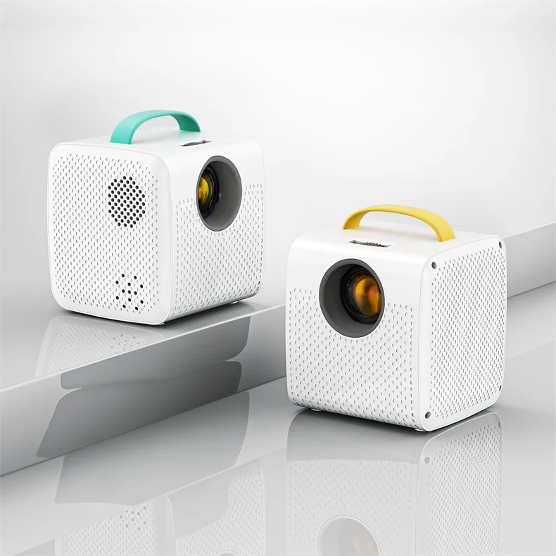 

Мини-проектор для детей-border Q2, специальная защита глаз для детей раннего образования, мультяшная анимация, миниатюрный портативный п
