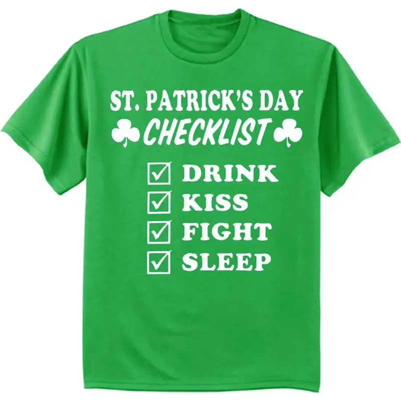 Big And Tall T Shirt Funny St Patricks Day Drinking Shamrock Clover