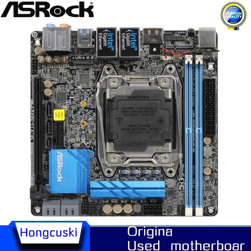 

Used X99E-ITX X99i MINI ITX Original LGA2011 V3 Motherboard for ASRock X99E-ITX/ac Desktop Board USB3.0 SATA3 DDR4