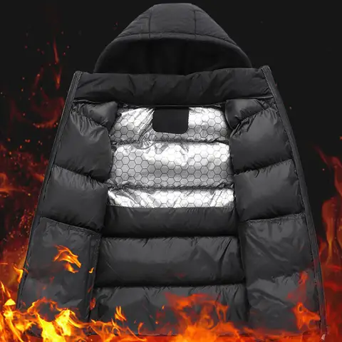 Men Hiking Jacket Graphene Heated Vest Winter Waterproof Warm Detachable Hat Travel Vest Women Windproof Breathable Camping Vest