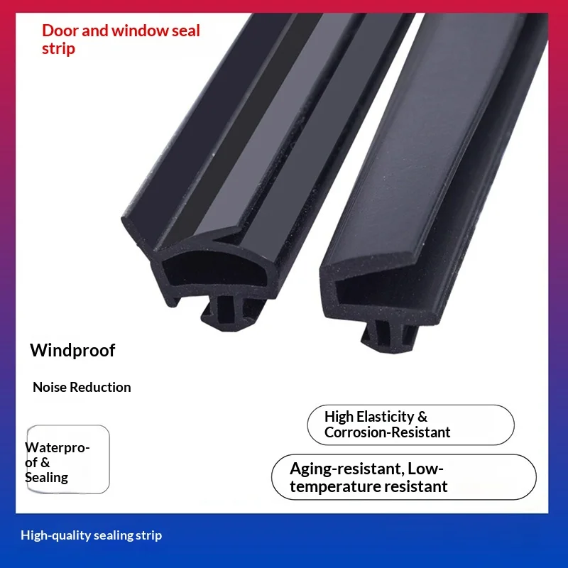 

10M EPDM Rubber Sealing Strip Waterproof Windproof Soundproof Curtain Wall Strip Door And Window Sealing Anti-aging Rubber Strip