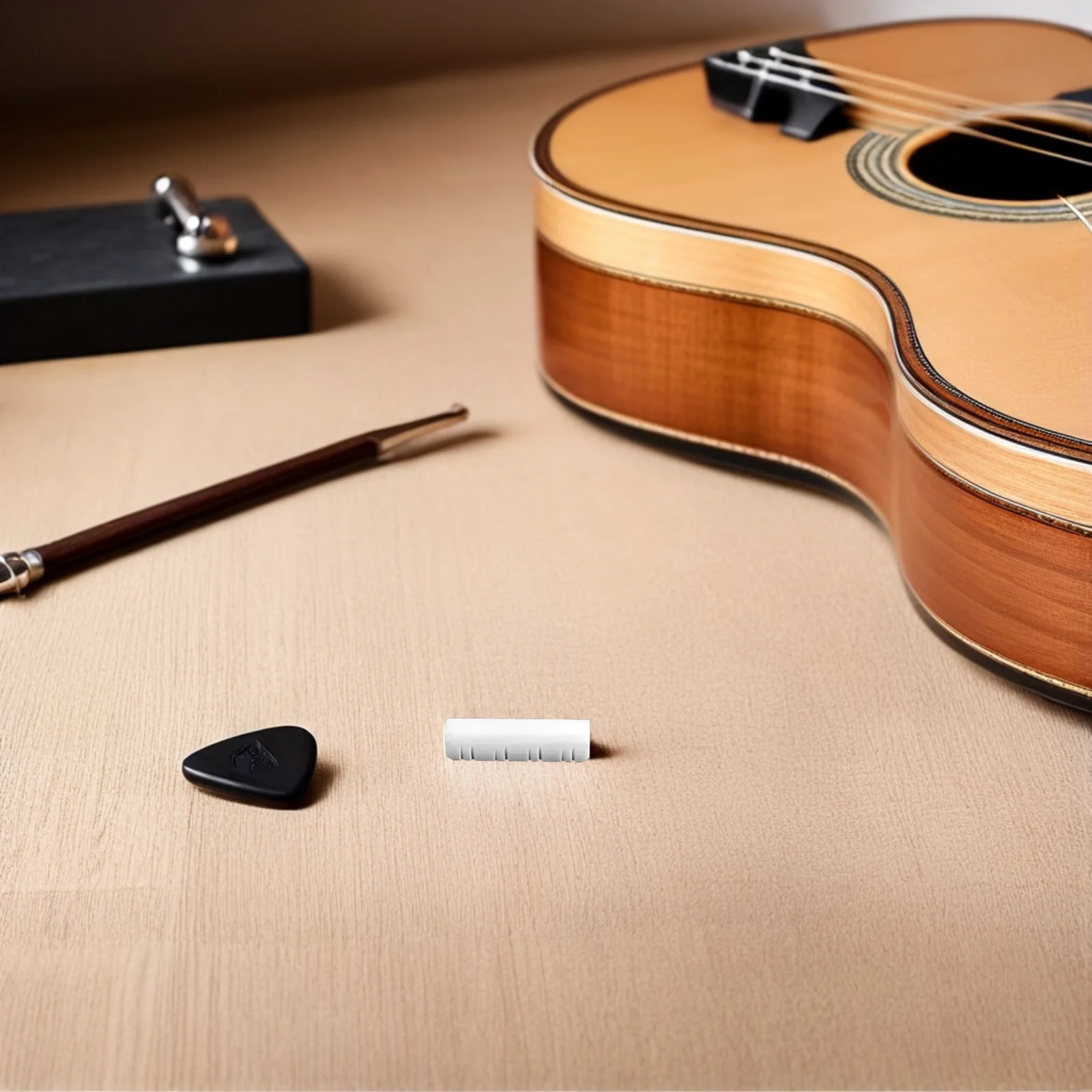 

8 String Mandolin Guitar Bone Nuts Slotted Oxen Replacement Saddle For Guitar Easy To Cut Fit All Guitars White Instrument