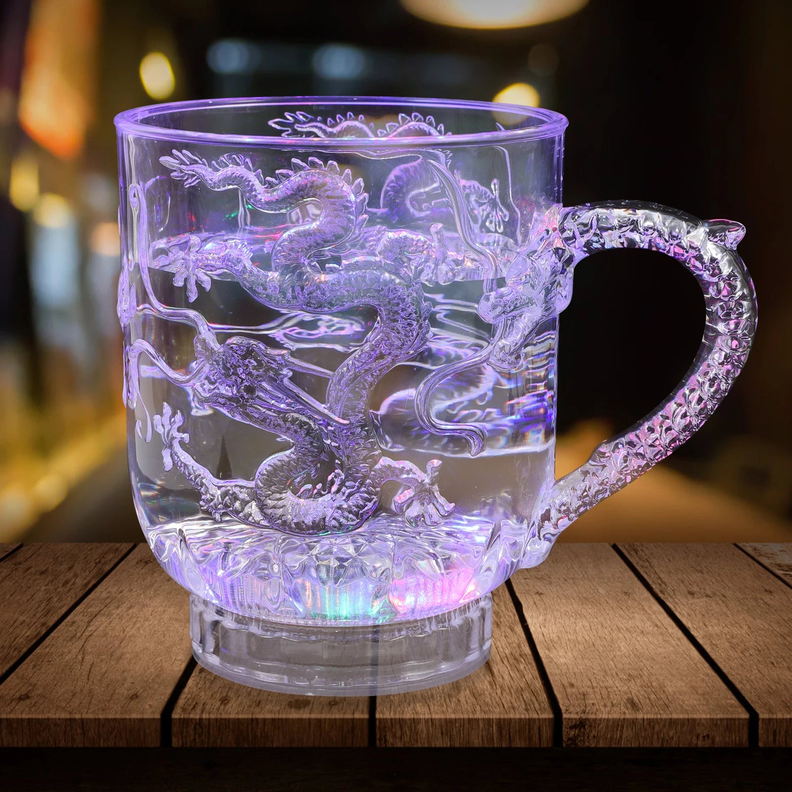 

Led Acrylic Flashing Color Changing Mug Eco Friendly Creative Tea Coffee Cup 285Ml Induction Mug For Daily Use