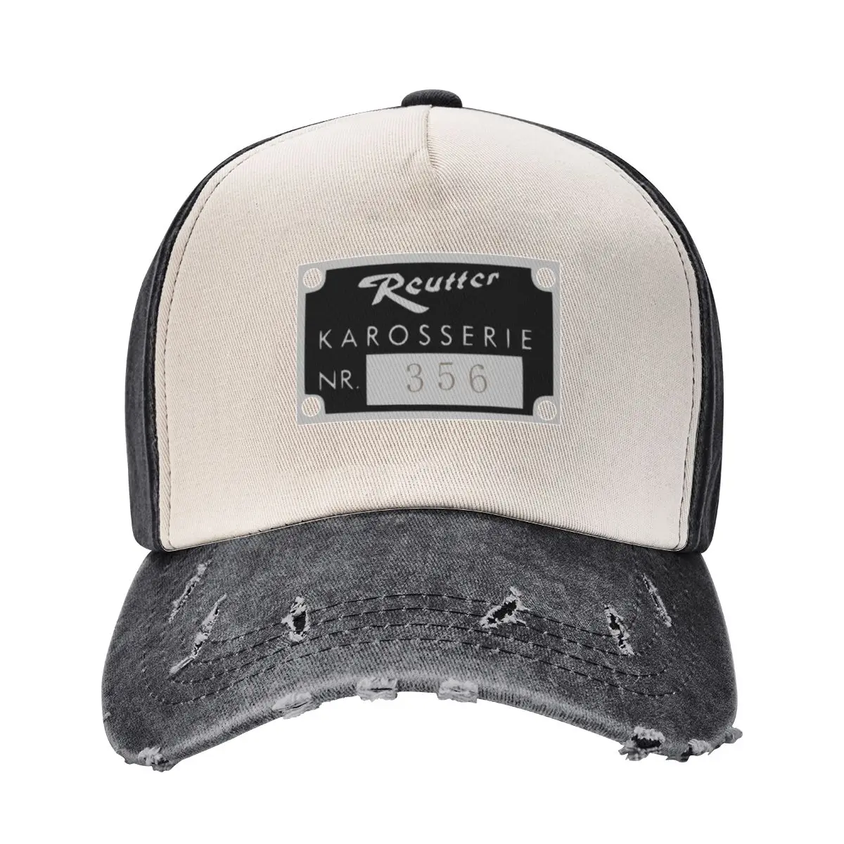 

Reutter Karosserie Chassis plate 356 Baseball Cap black Snapback Cap Brand Man cap Caps Women Men's