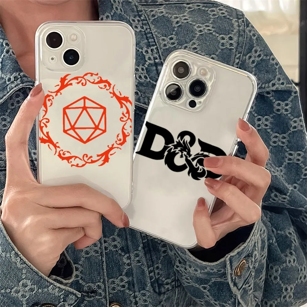 Game D-Dungeons Dragons Phone Case Transparent For Samsung Galaxy S23 S22 Ultra Plus Note 20 Ultra10 Plus A71 70 A52