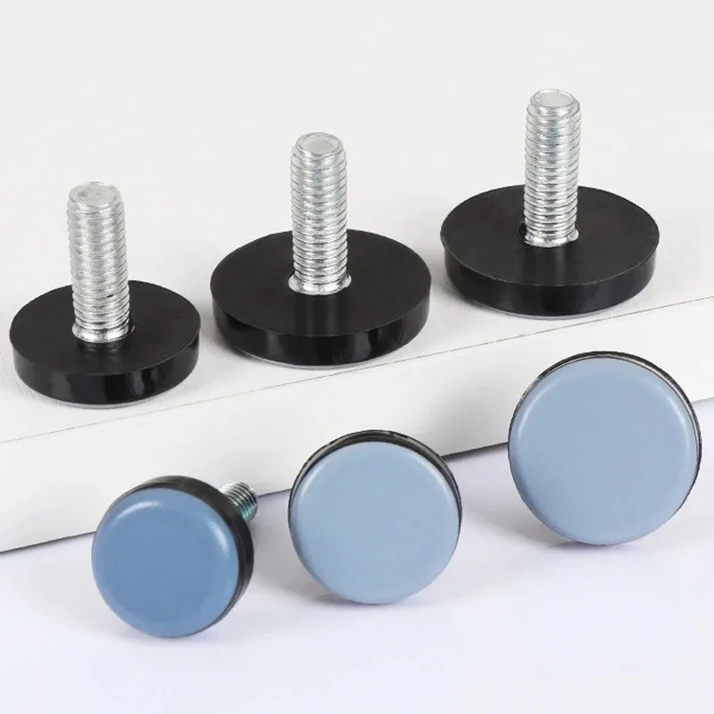10Pcs Round Thread Levelers M6/M8 Adjustable Screws Leveler  Furniture Glide Feet Pads Table Cabinet Sofa Foot Protective Mat view 2