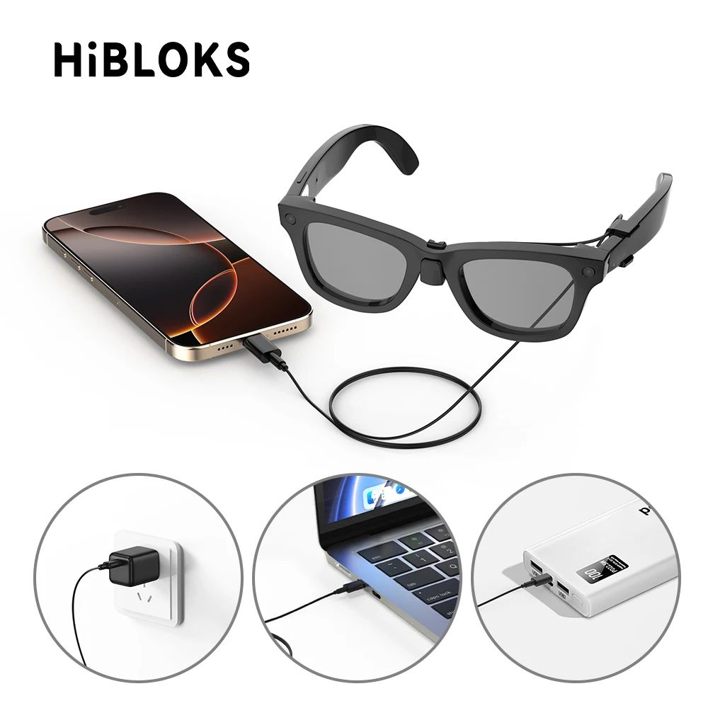 Кабель для быстрой зарядки HIBLOKS для очков RayBan Meta Gen2 Skyler/Wayfarer RW4012/RW4006/RW4008, аксессуары для умных очков