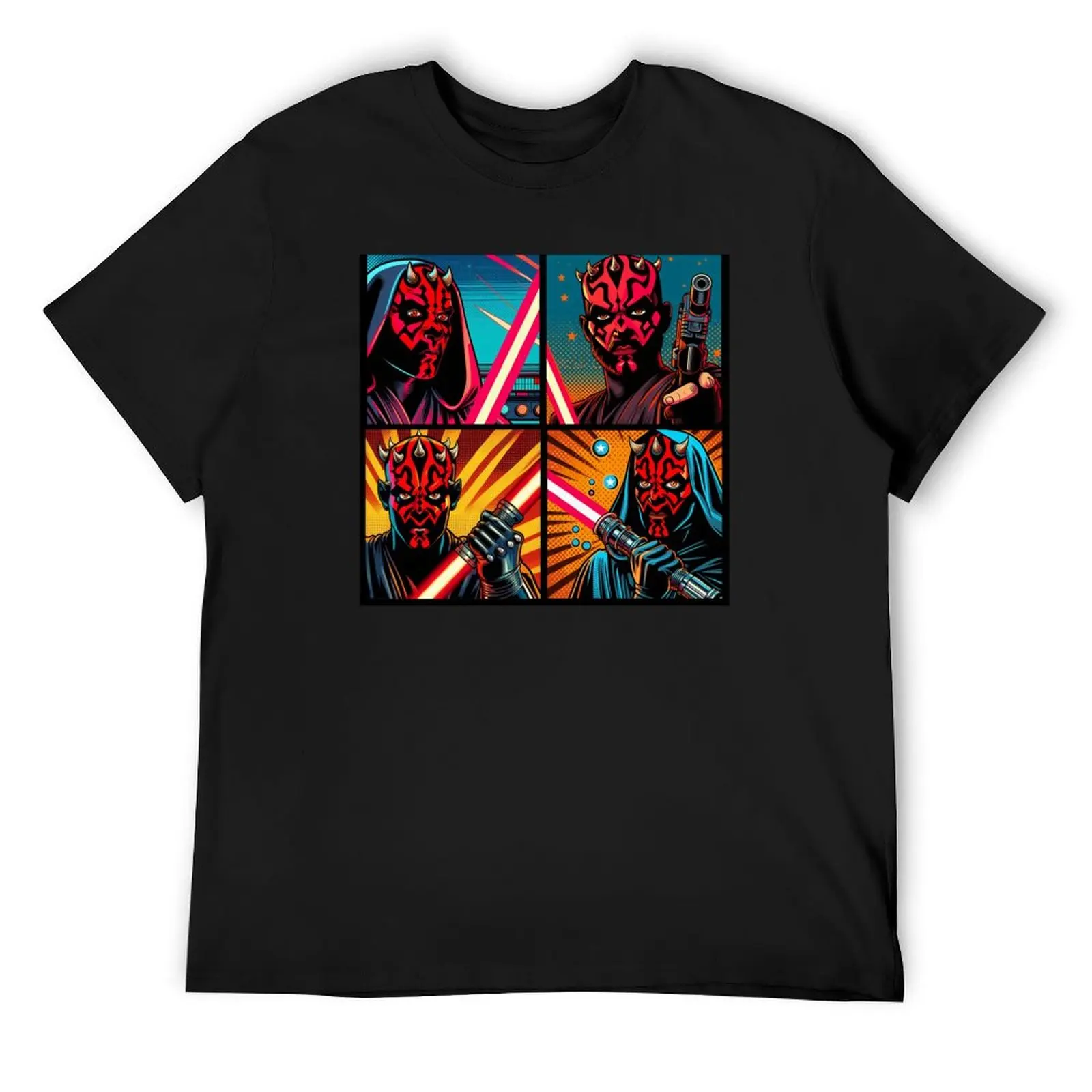 

Darth Maul Pop Art T-Shirt street wear custom t shirt summer top mens cotton t shirts