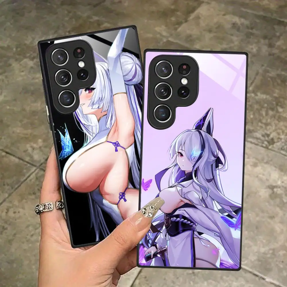 Azur Lane Unzen Phone Case for Samsung Galaxy A56 55 54 53 52 51 36 35 34 23 16 15 5G Glass Protective Cover